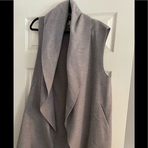 Halogen Gray Long Vest